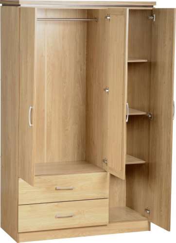 Charles Bedroom Furniture Charles 3 Door Wardrobe Flatpack2go